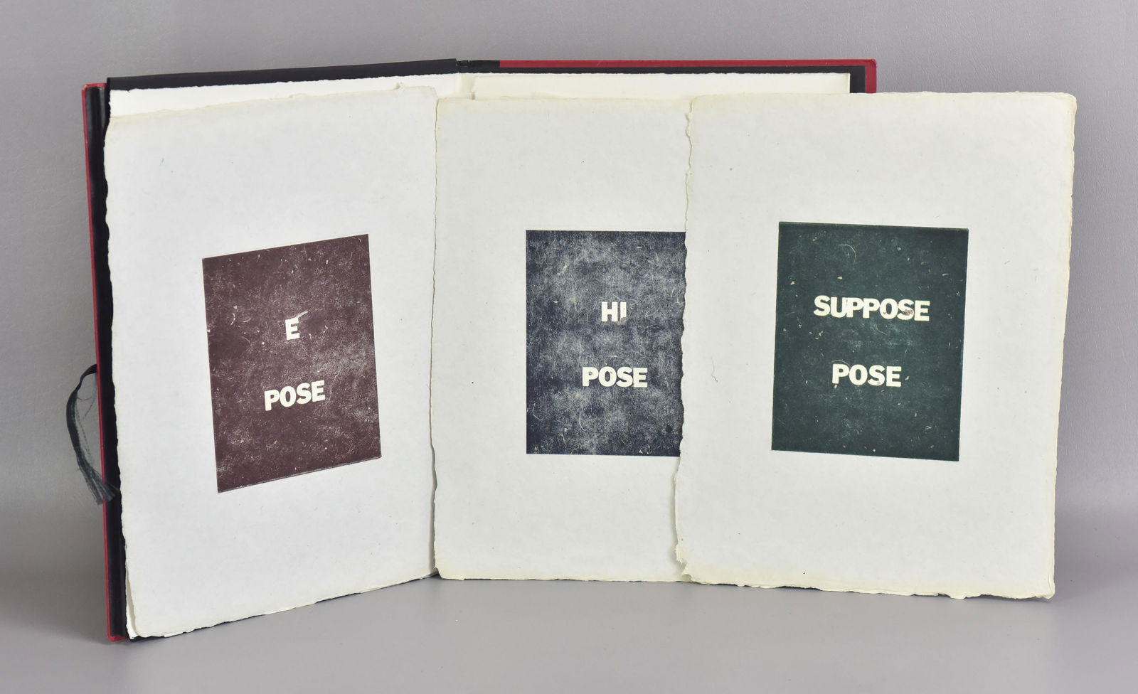 (3) Yuji Hiratsuka Prints: (3) Yuji Hiratsuka prints, 'E Pose', 'Suppose Pose' and 'Hi Pose', in book, 13" x 9-1/2"