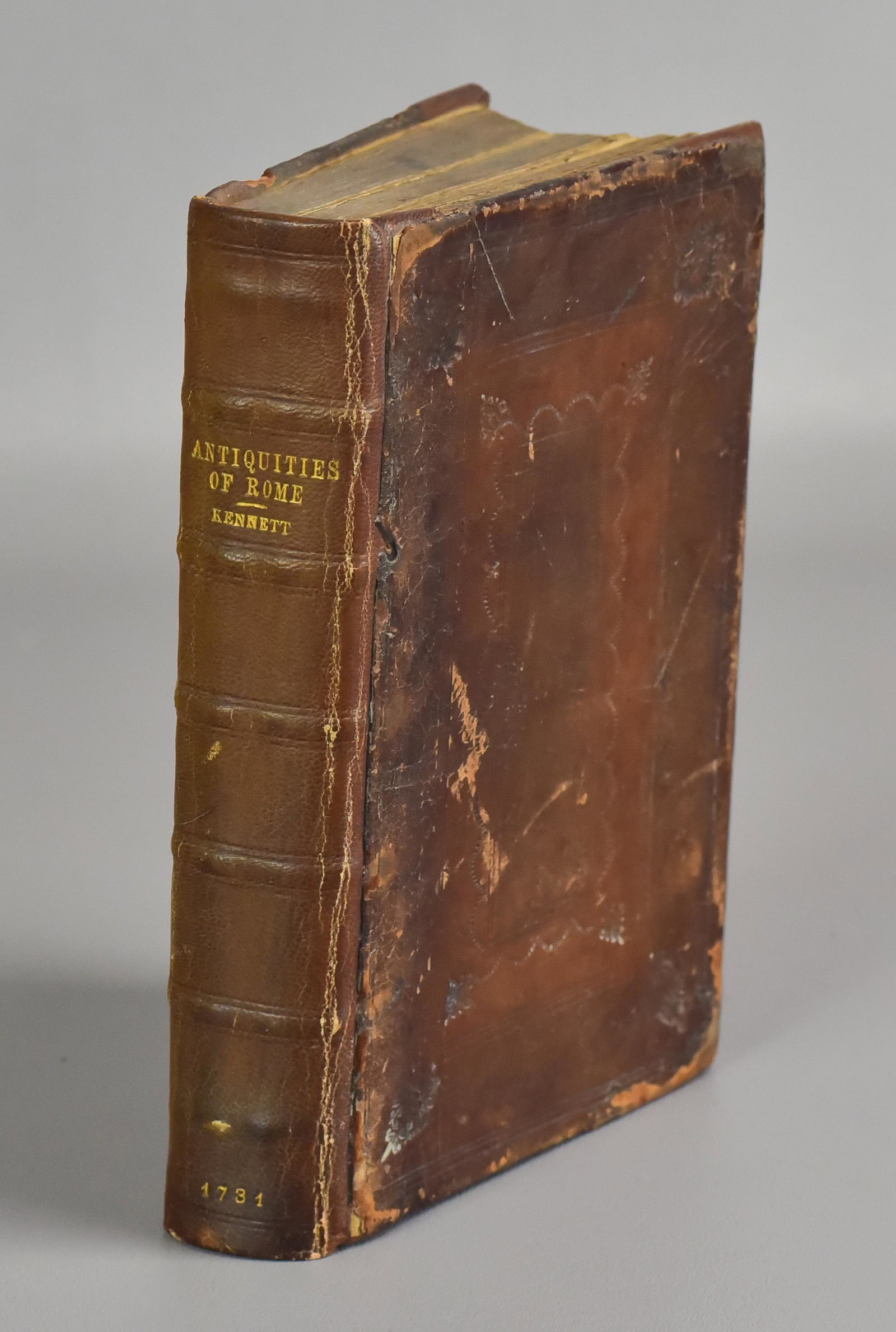 Basil Kennet "Antiquities of Rome" 1731, Hopkinson copy: Includes the bookplate of Joseph Hopkinson as well as the signature of Thomas Hopkinson, the father of Francis Hopkinson (Founding Father of the United States) and grandfather to Joseph. Basil Kennet'