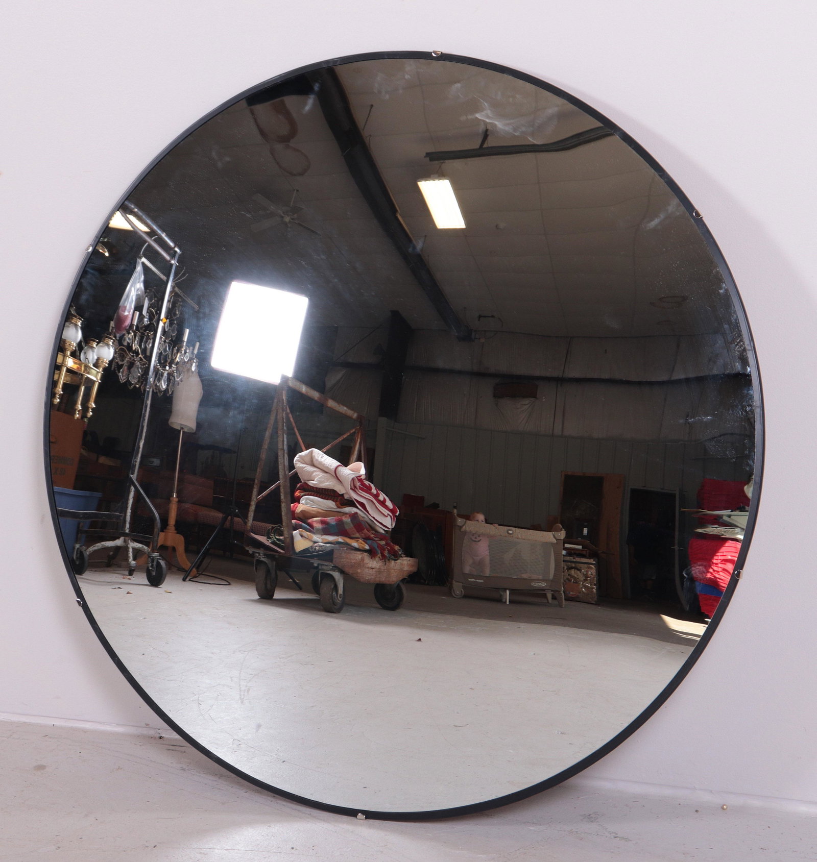 Uline Convex Safety mirror: Uline Convex Safety mirror, never used, brackets and instructions included, 37"diameter