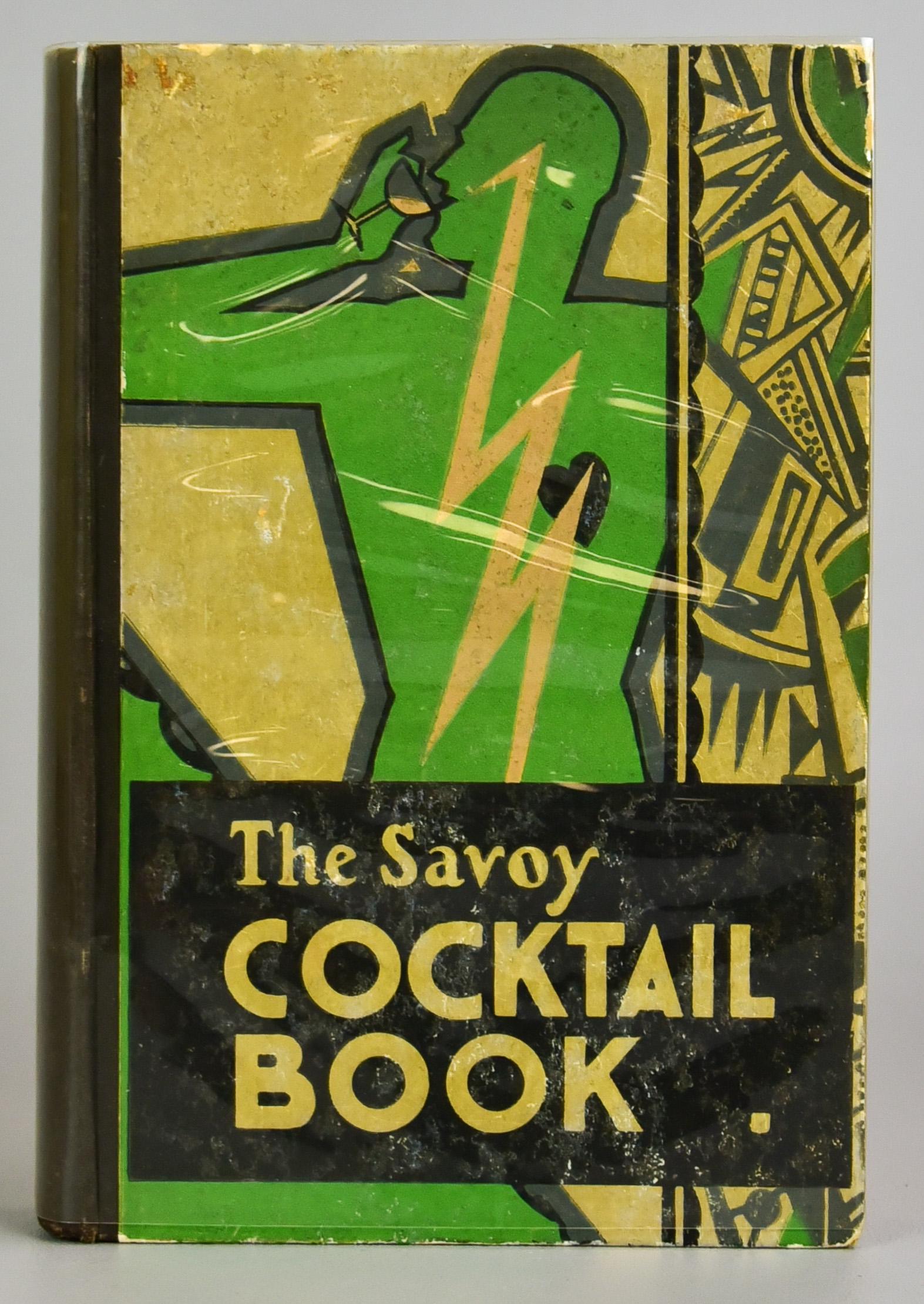 The Savoy Cocktail Book by Harry Craddock: The Savoy Cocktail Book compiled by Harry Craddock, decorations by Gilbert Rumbold, London: Constable & Company, Ltd. 1930, with Bacardi Cocktail slip that was tipped into page 25. Also includes recei