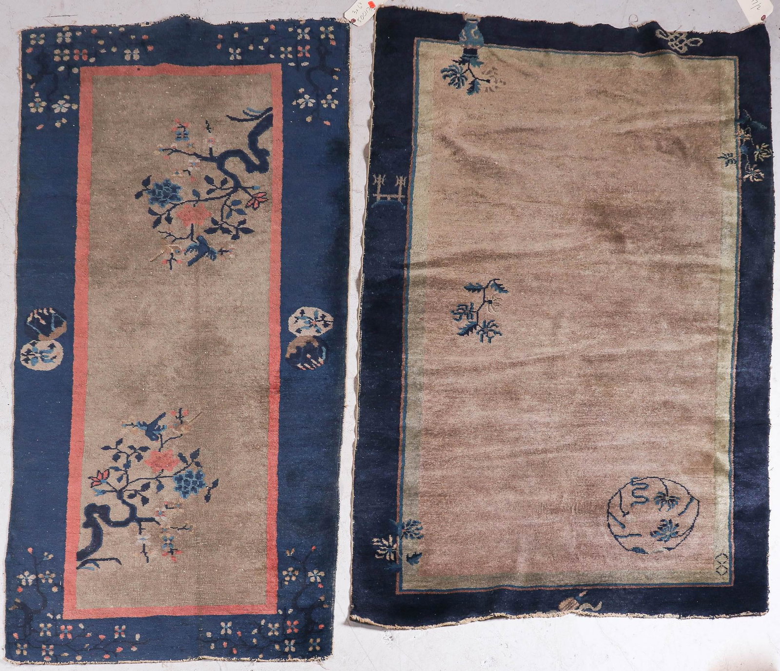 3'x6'8", 4'x6'8" Chinese Throw Rugs: 3'x6'8" and 4ftx6ft8 chinese throw rugs, some wear and losses