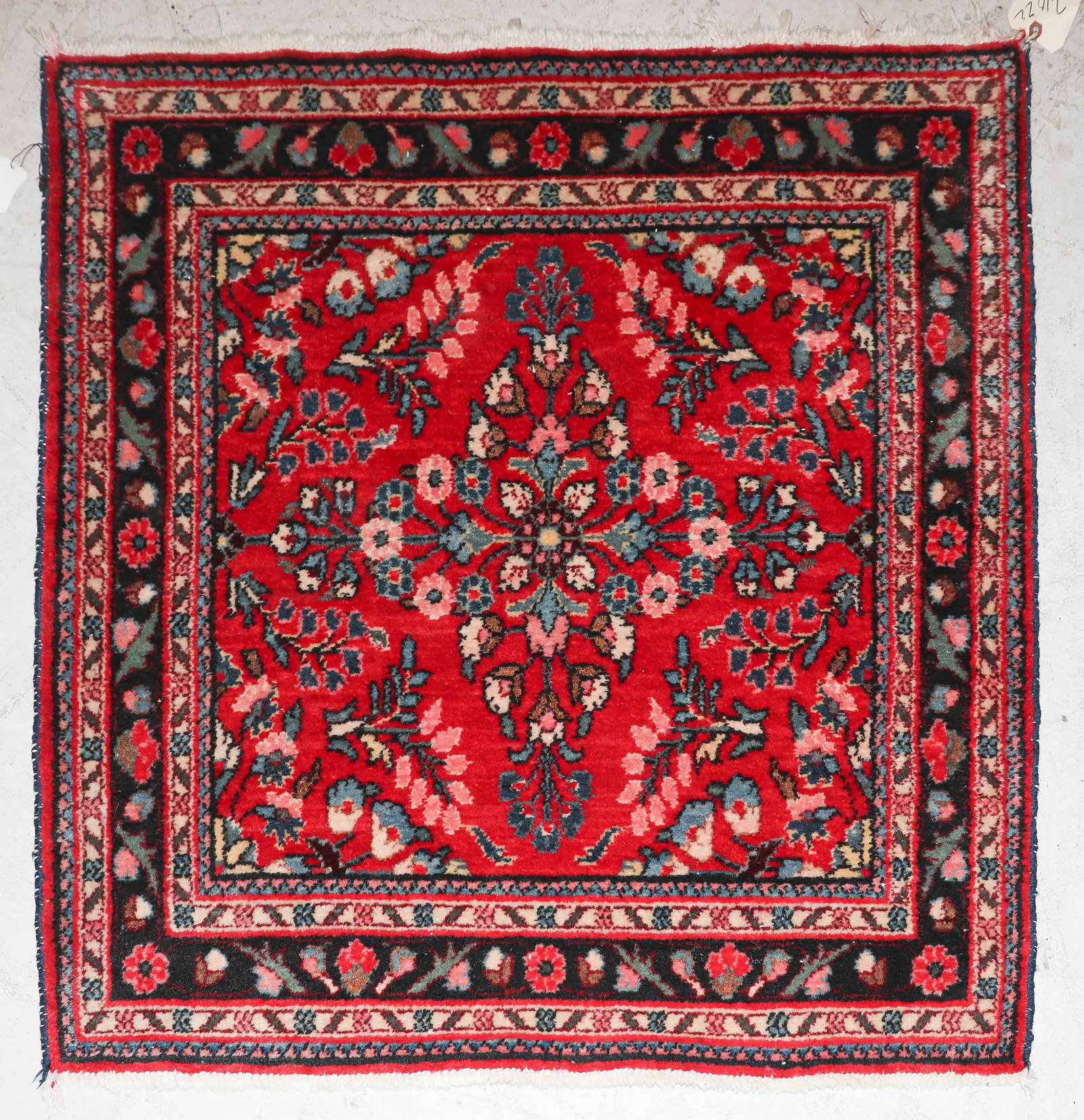 3'4" X 3'4" Square Lillihan Area Rug: 3'4" X 3'4" Square Lillihan mat; excellent condition, clean