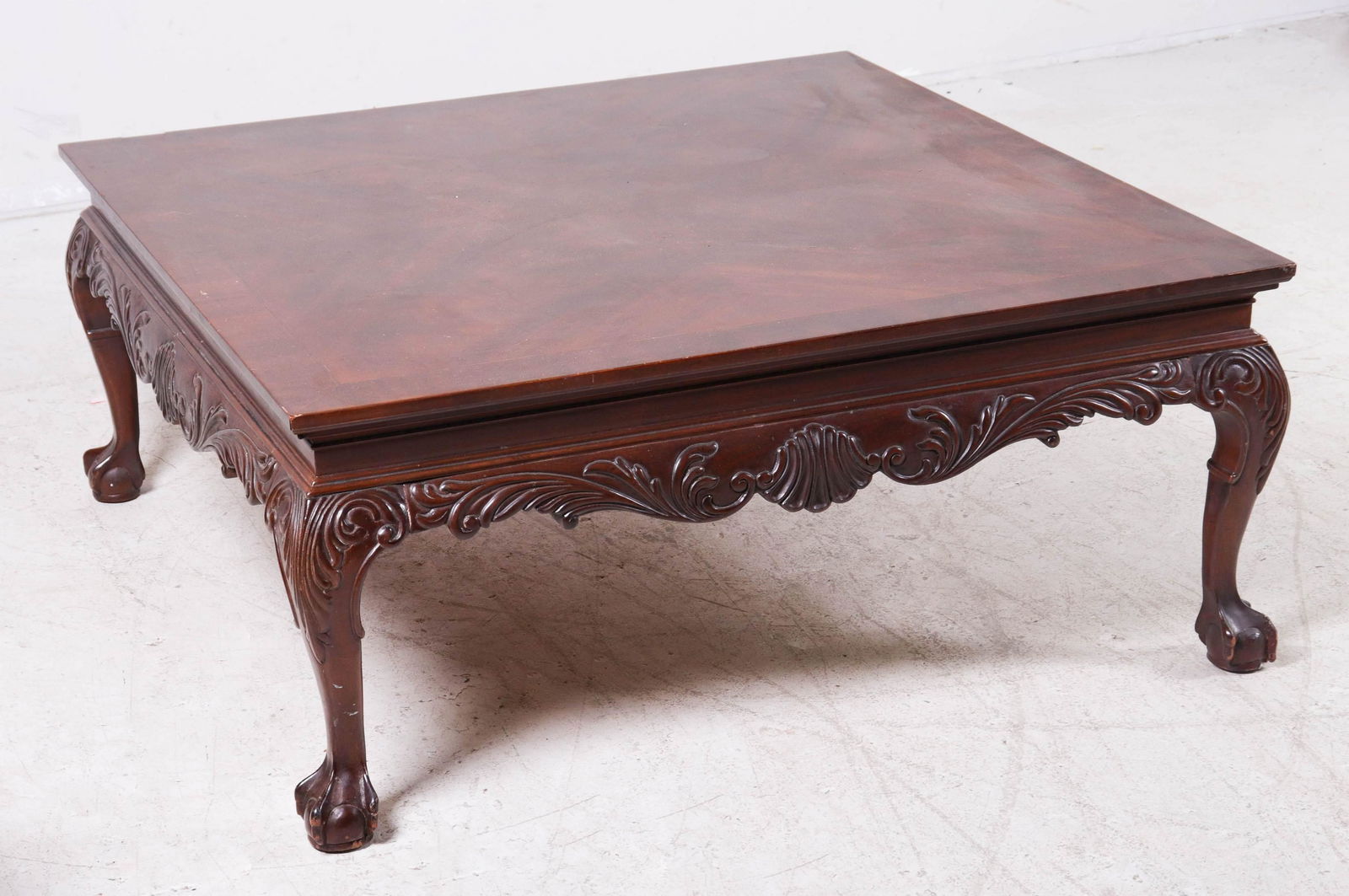 Chippendale style mahogany coffee table (1 of 2)