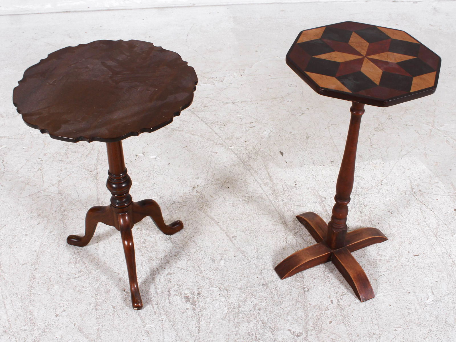 (2) Queen Anne style candle stand and Hagerty paint (1 of 2)