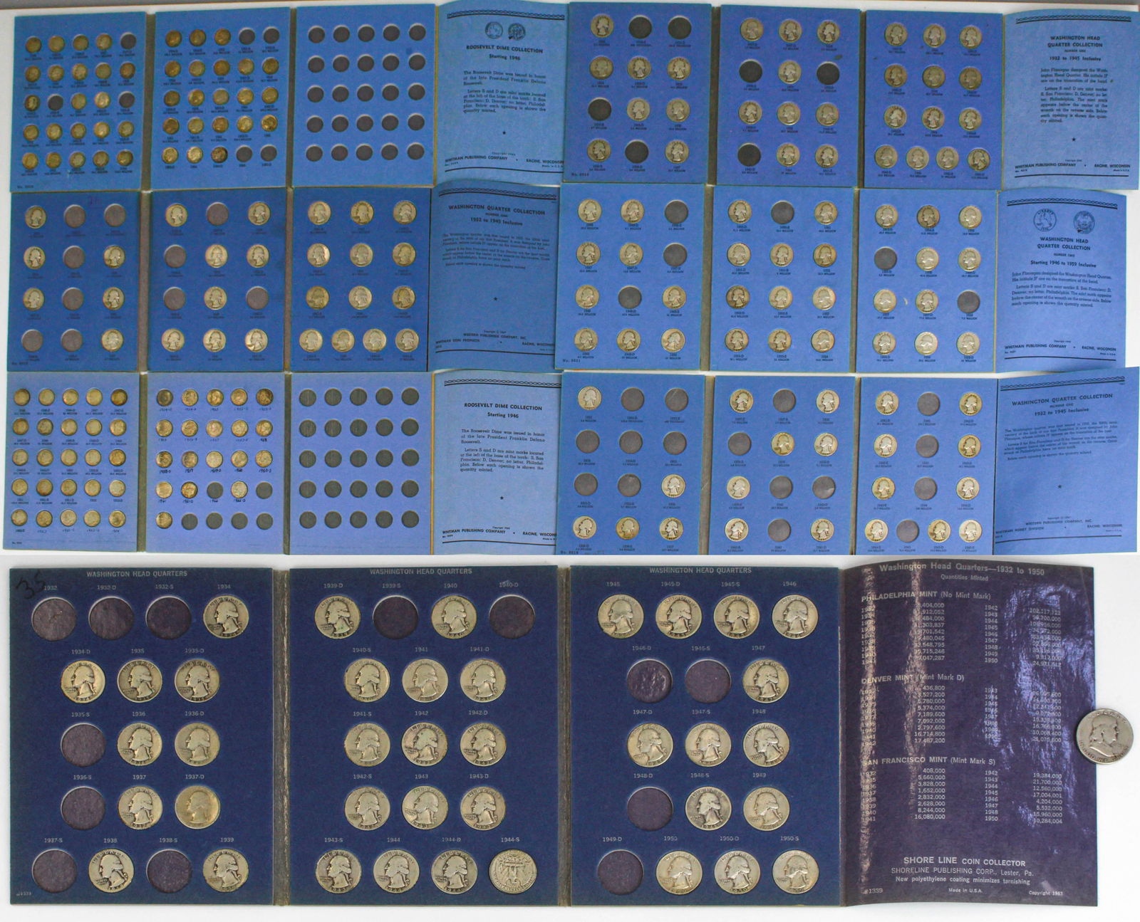 $36,50 Face Value 90% Silver Washington Quarters (1 of 12)
