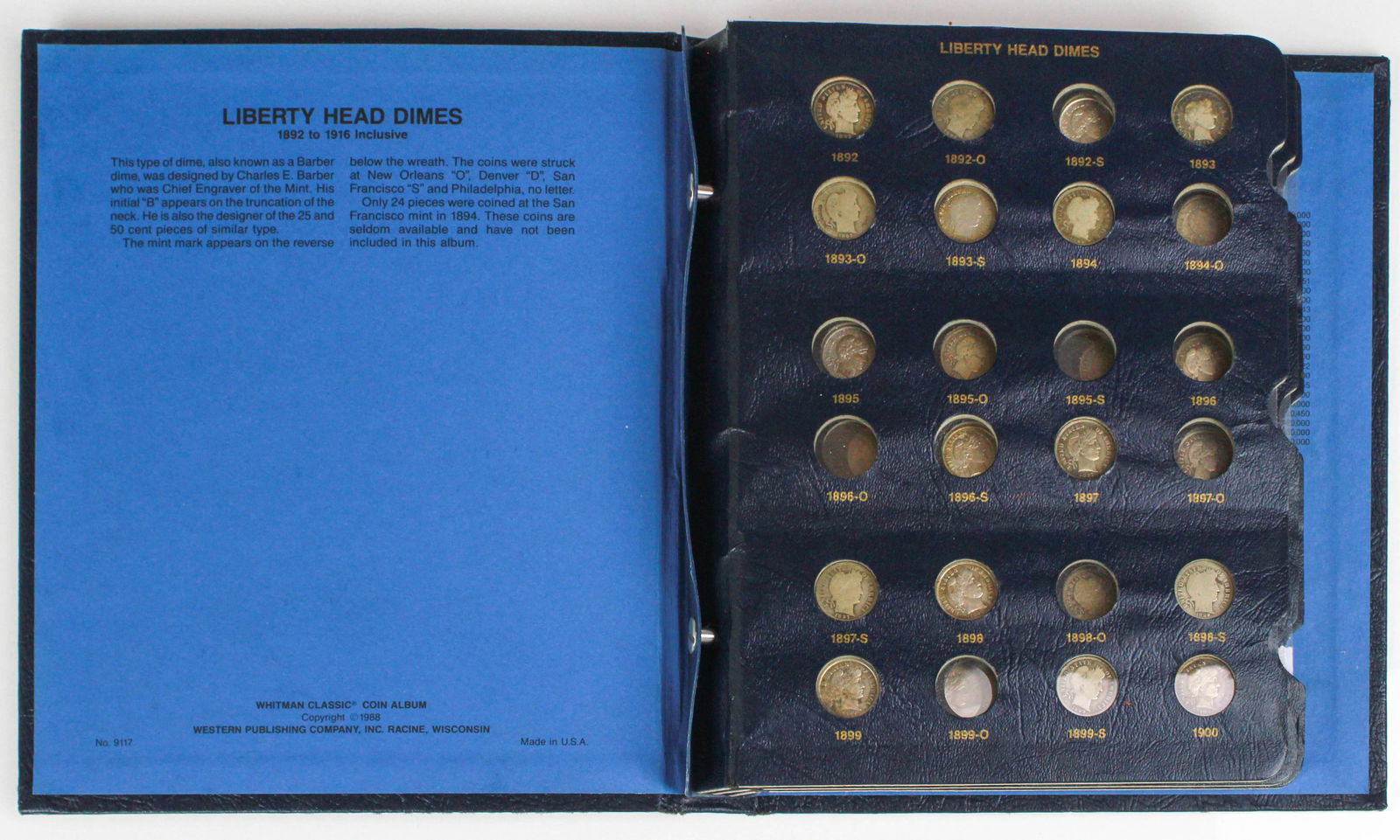 Partial Set Liberty Head Dimes, 49 Pcs. $4.90 Face (1 of 4)