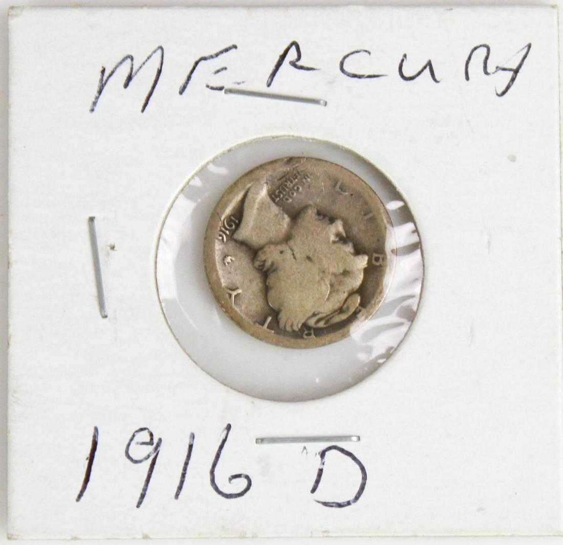 1916-D Mercury Dime AG-G, Key Date (1 of 2)
