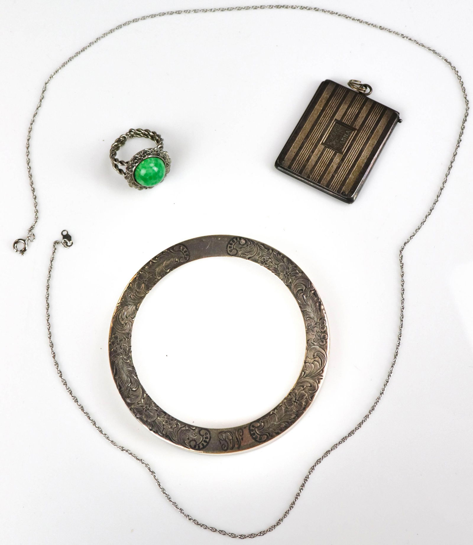 (4) Silver Jewelry Mixed Lot (1 of 3)