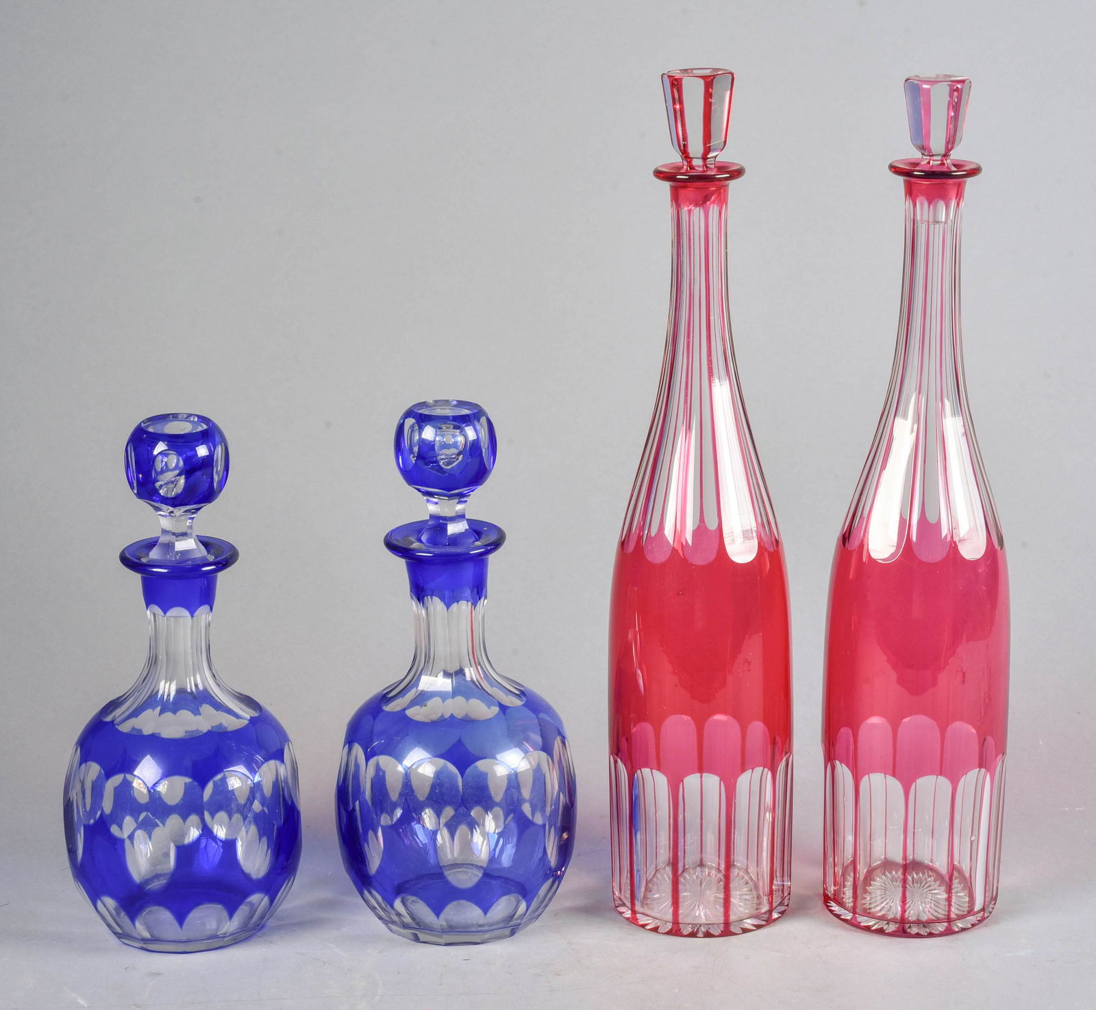(2) Pr 19th c. Cut to Clear Decanters (1 of 1)