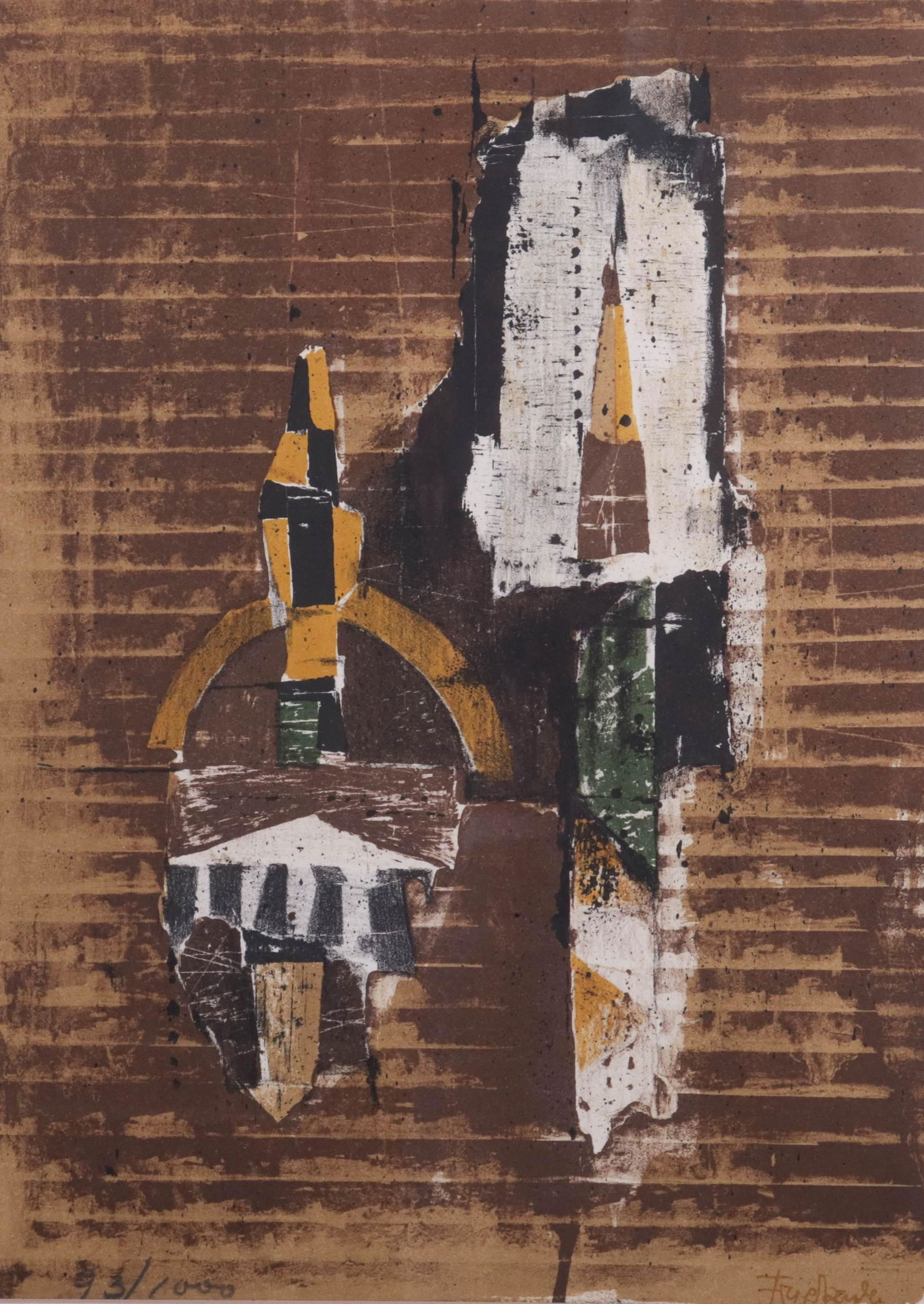 Johnny Friedlander Abstract Aquatint Etching (1 of 4)