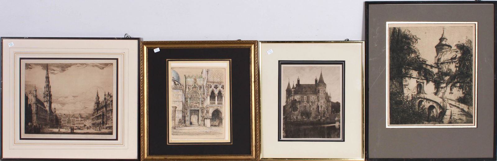 (4) Antique Etchings (1 of 5)