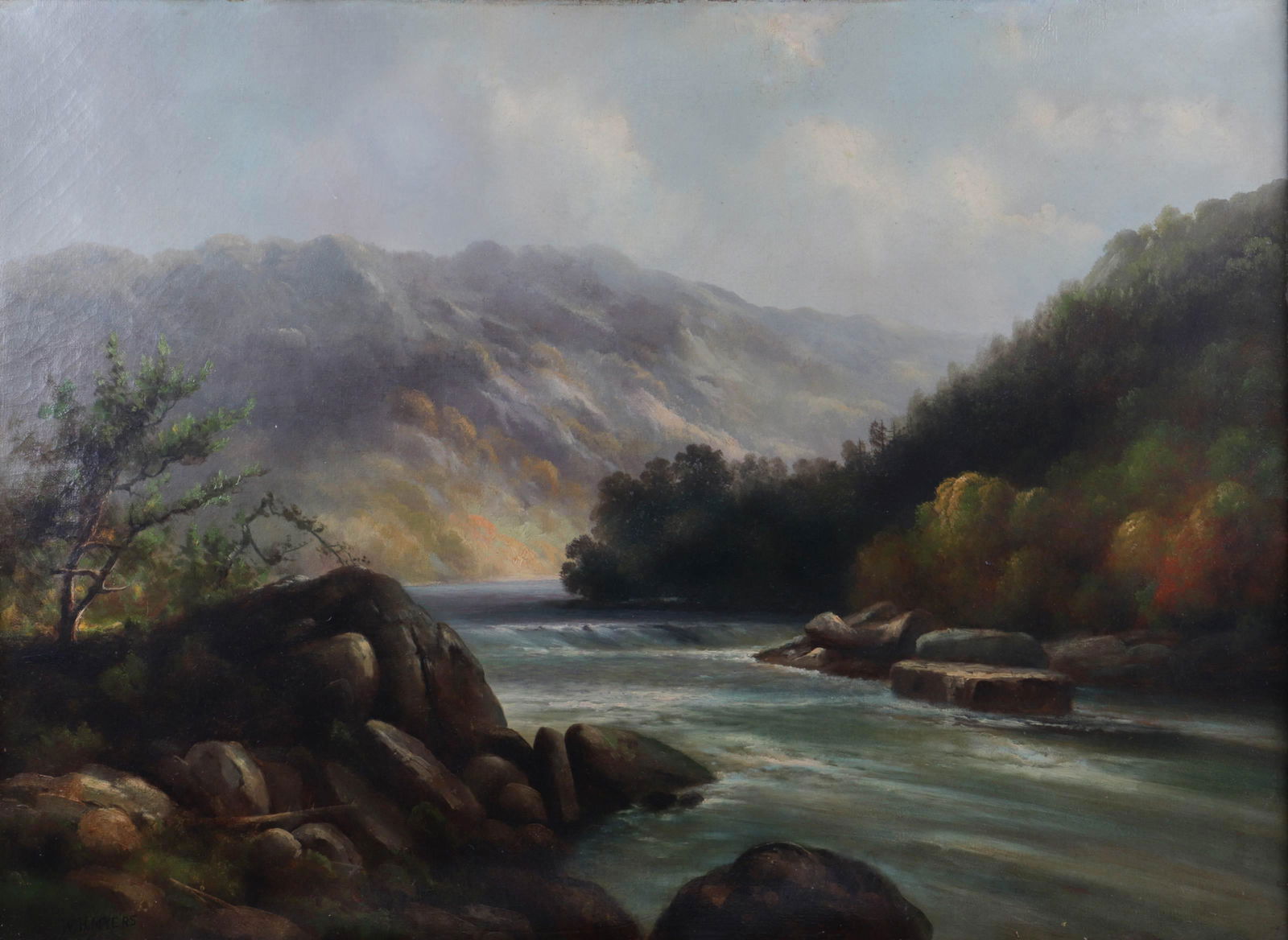 W H Myers, 19th C American Landscape Painting (1 of 4)