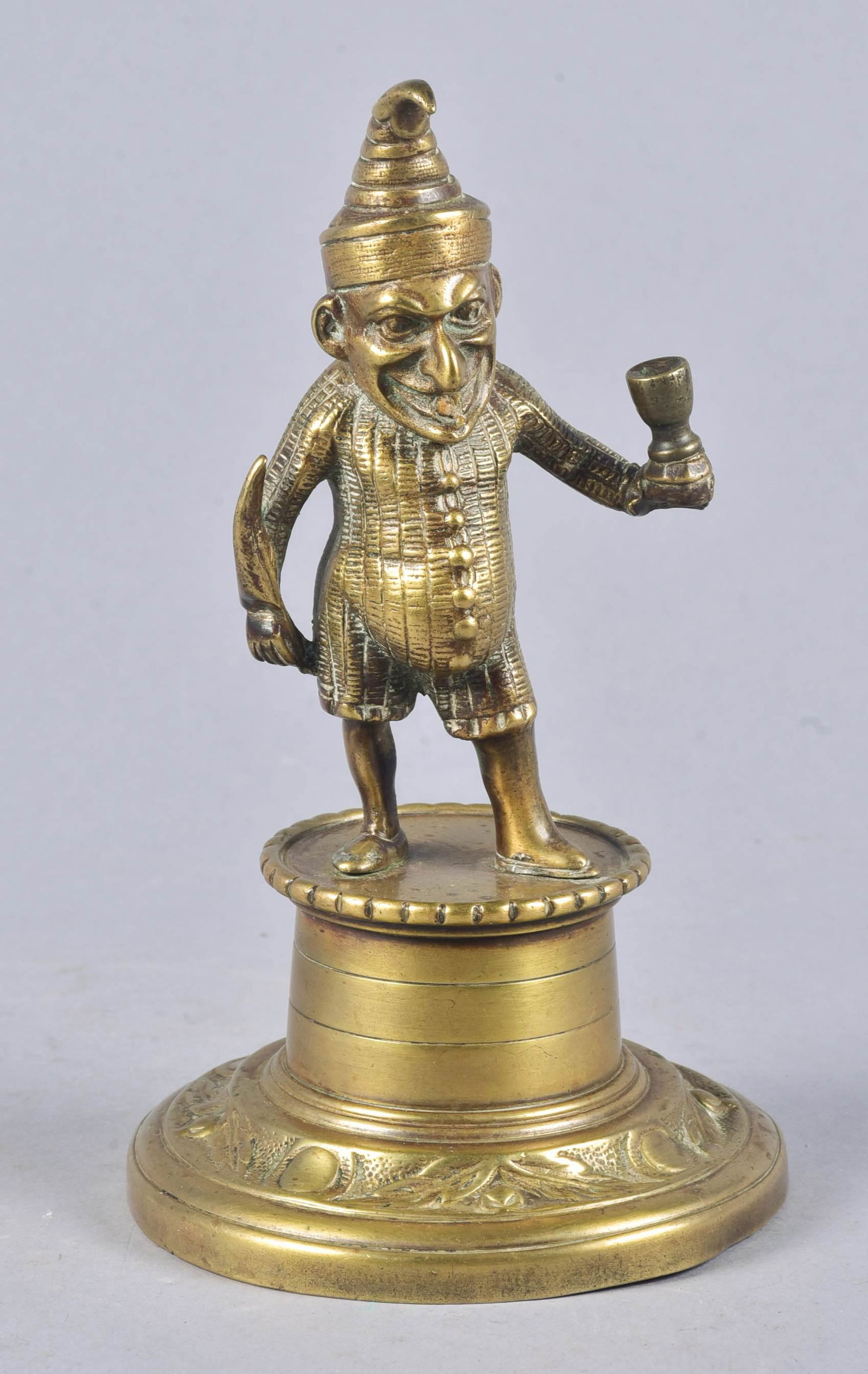 English Brass "Punch" Cigar Lighter (1 of 2)