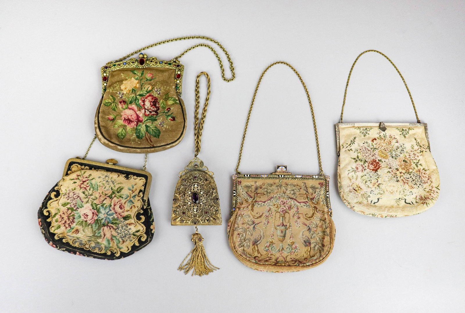 (5) 19th c. Purses (1 of 3)