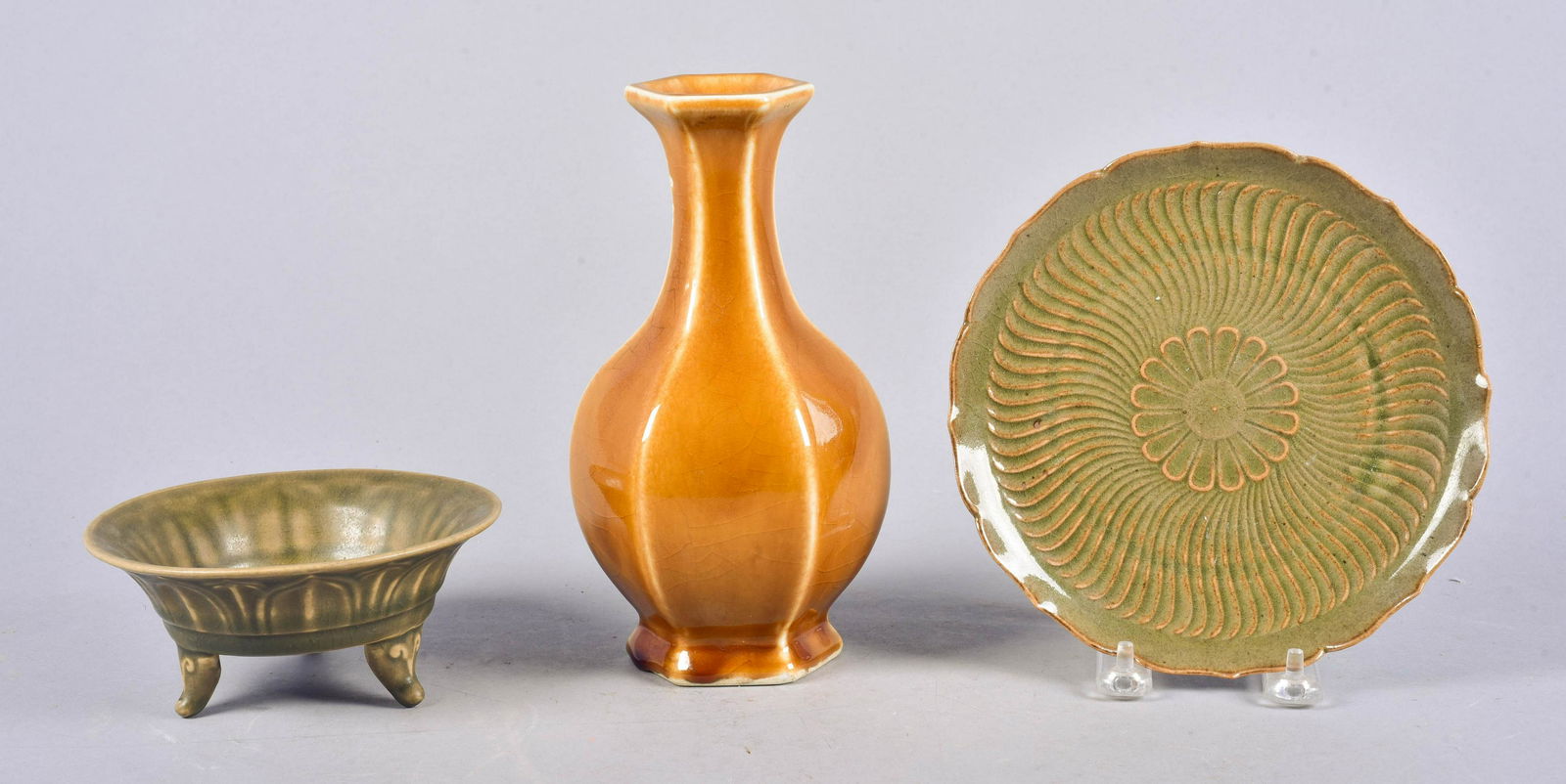 (3) Pcs Asian Pottery (1 of 1)