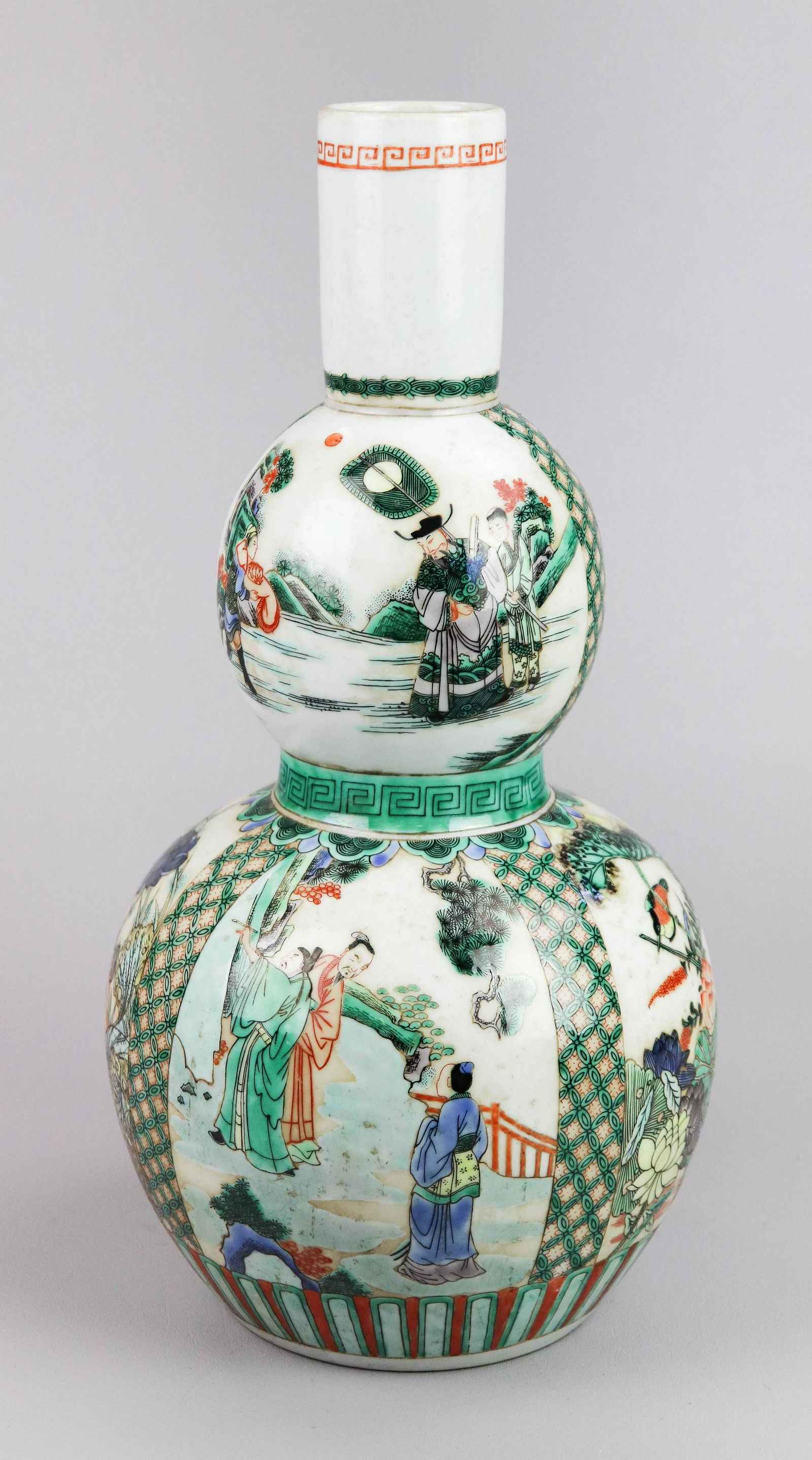 Chinese Porcelain Double Gourd Vase (1 of 6)