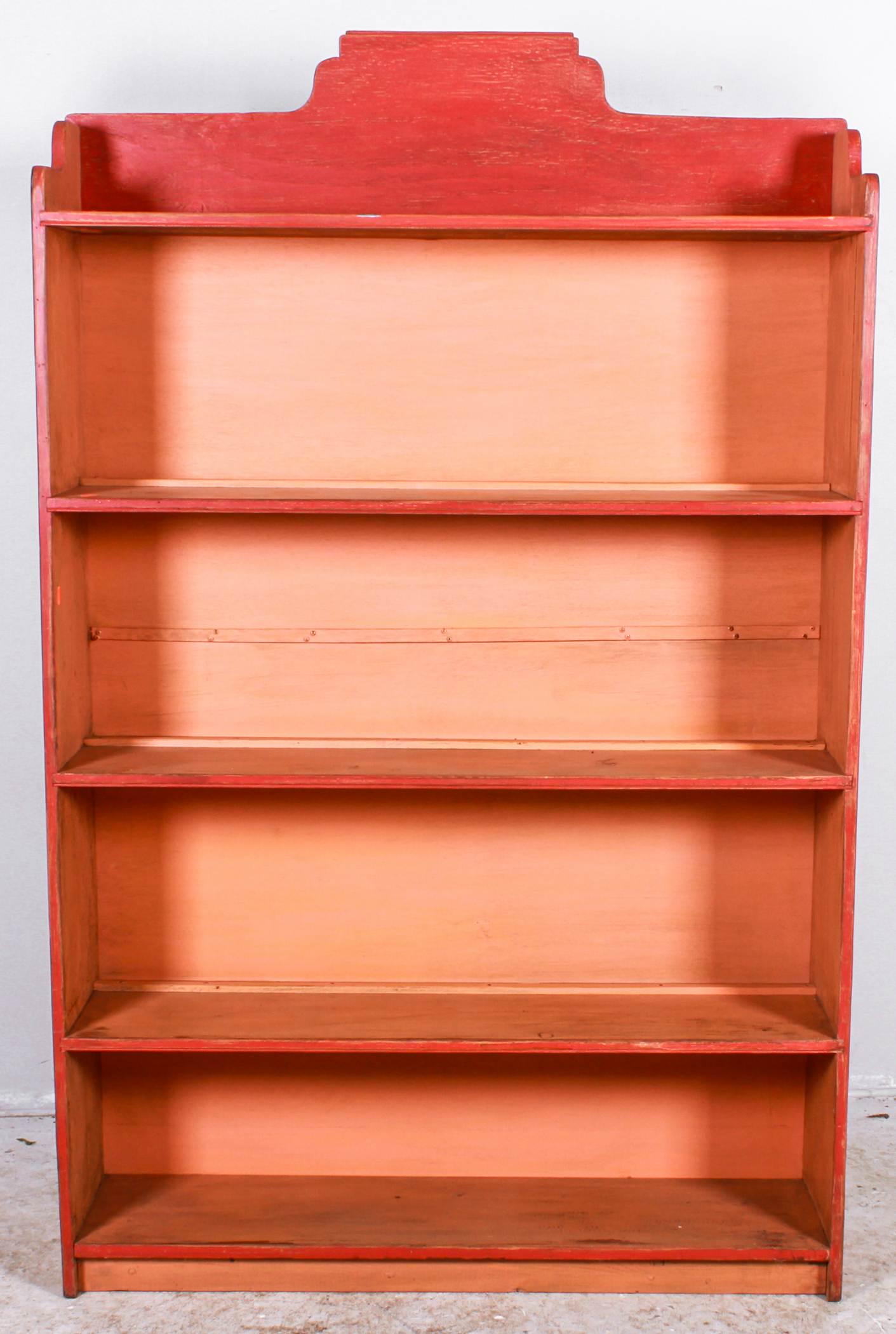 Modern 5 shelf open display cabinet (1 of 3)