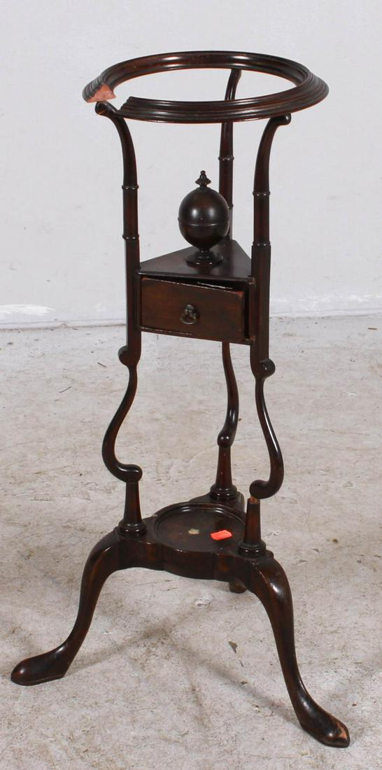 Georgian mahogany wig stand (1 of 4)