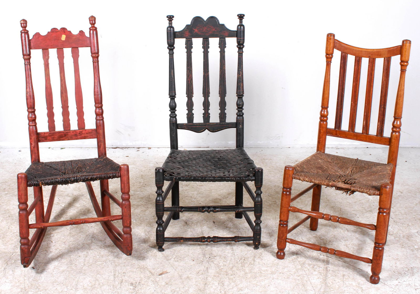 (3) NE bannister back side chairs (1 of 7)