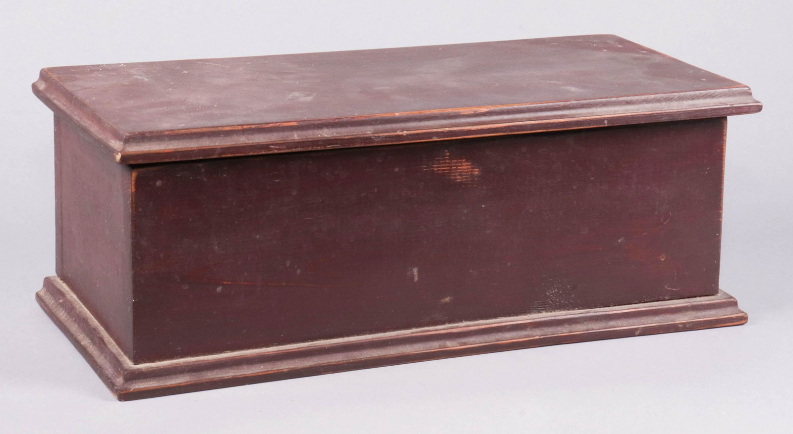 Pine Storage Box, Red/Brown Paint (1 of 1)