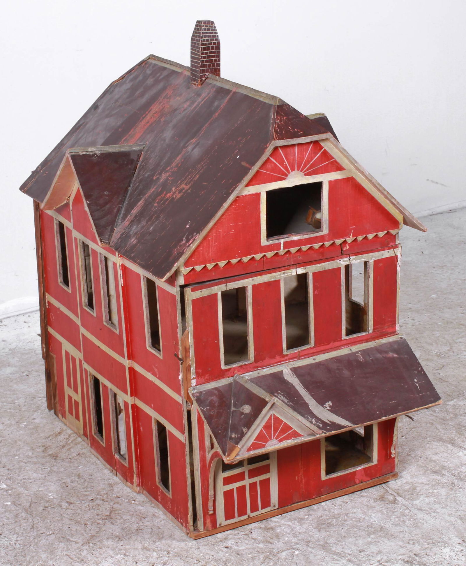 19th/20th C Handmade Farm Dollhouse (1 of 8)