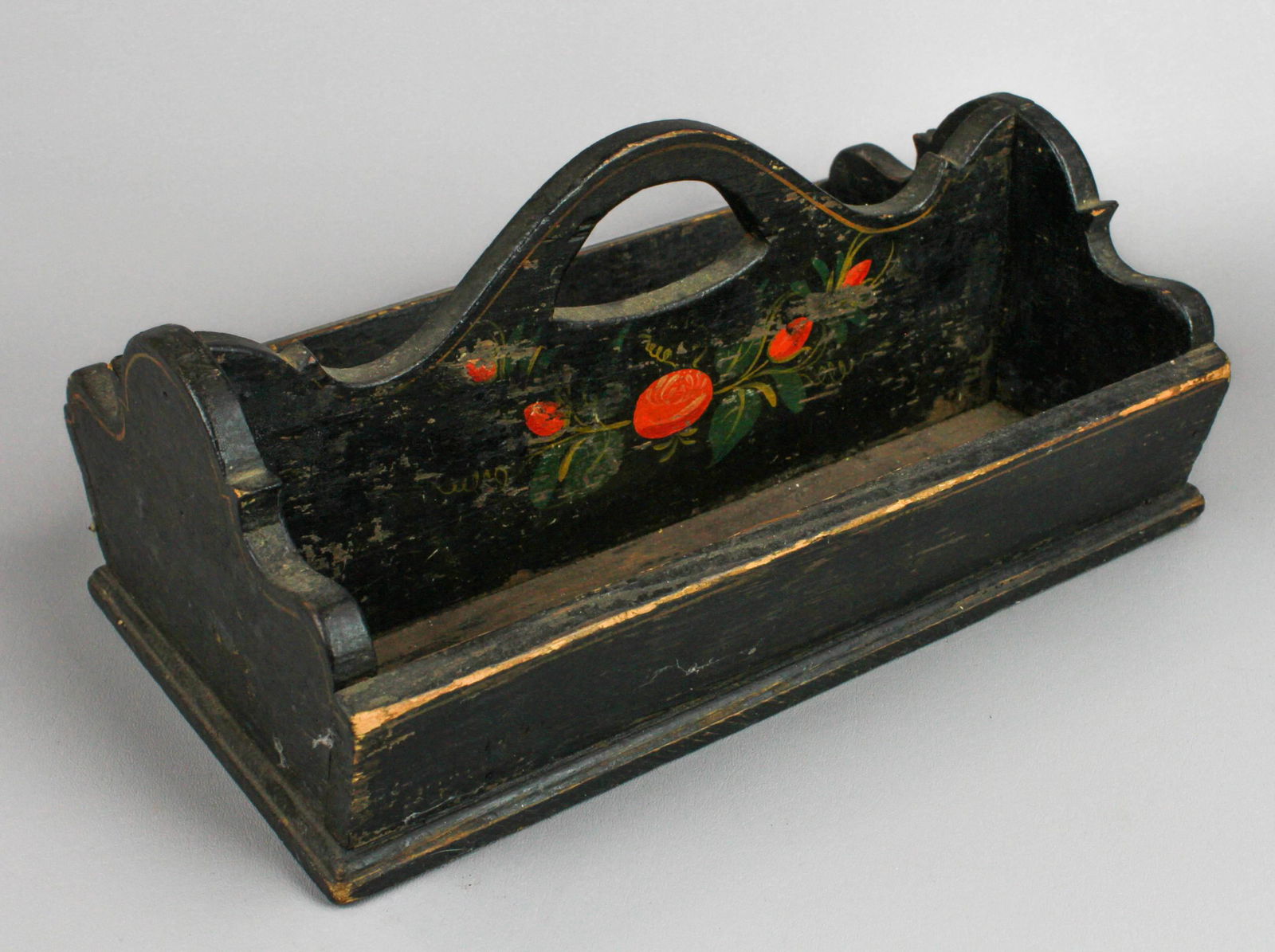 Folk Painted Knife Box (1 of 3)