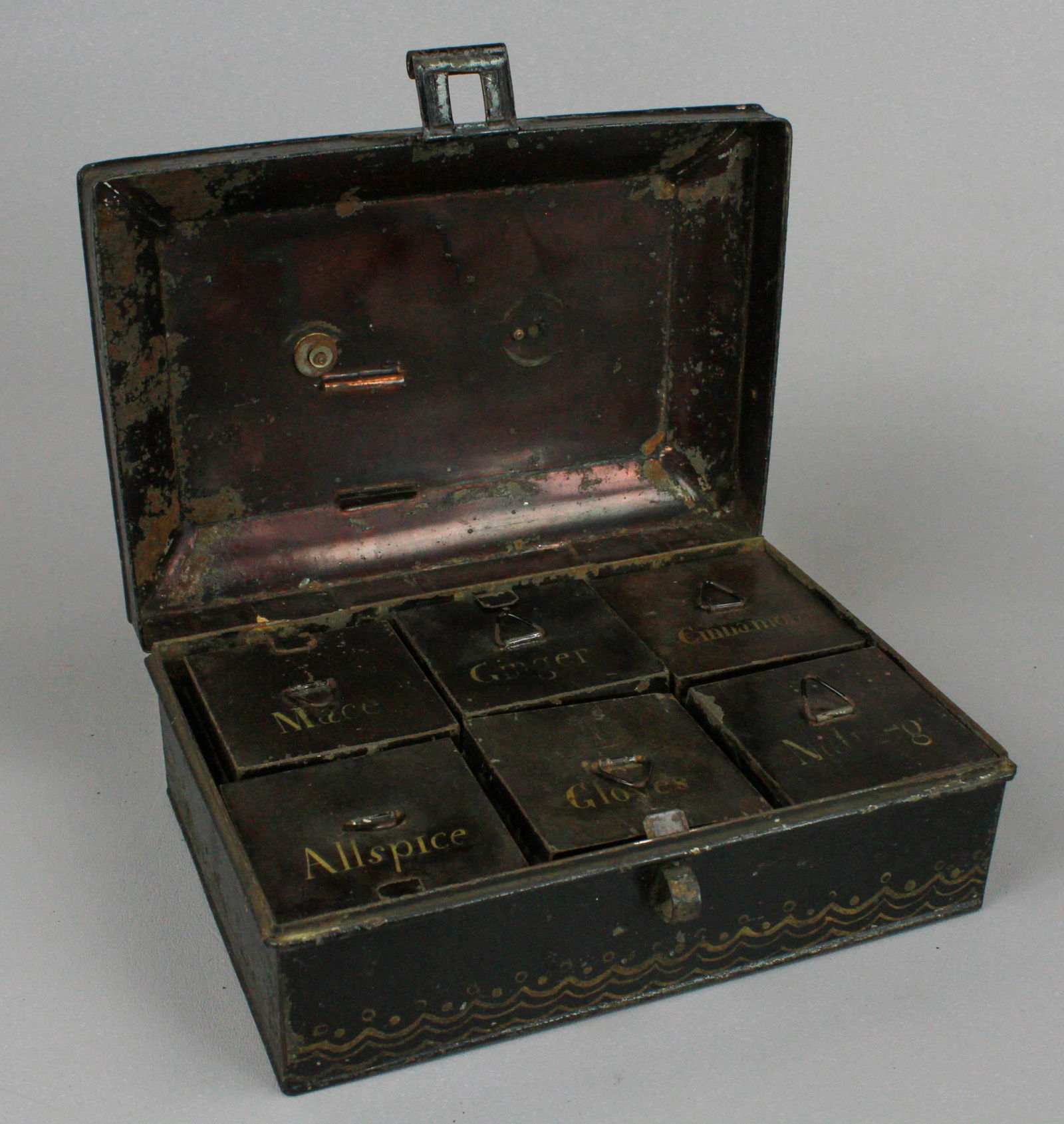 Toleware Painted Spice Box (1 of 4)