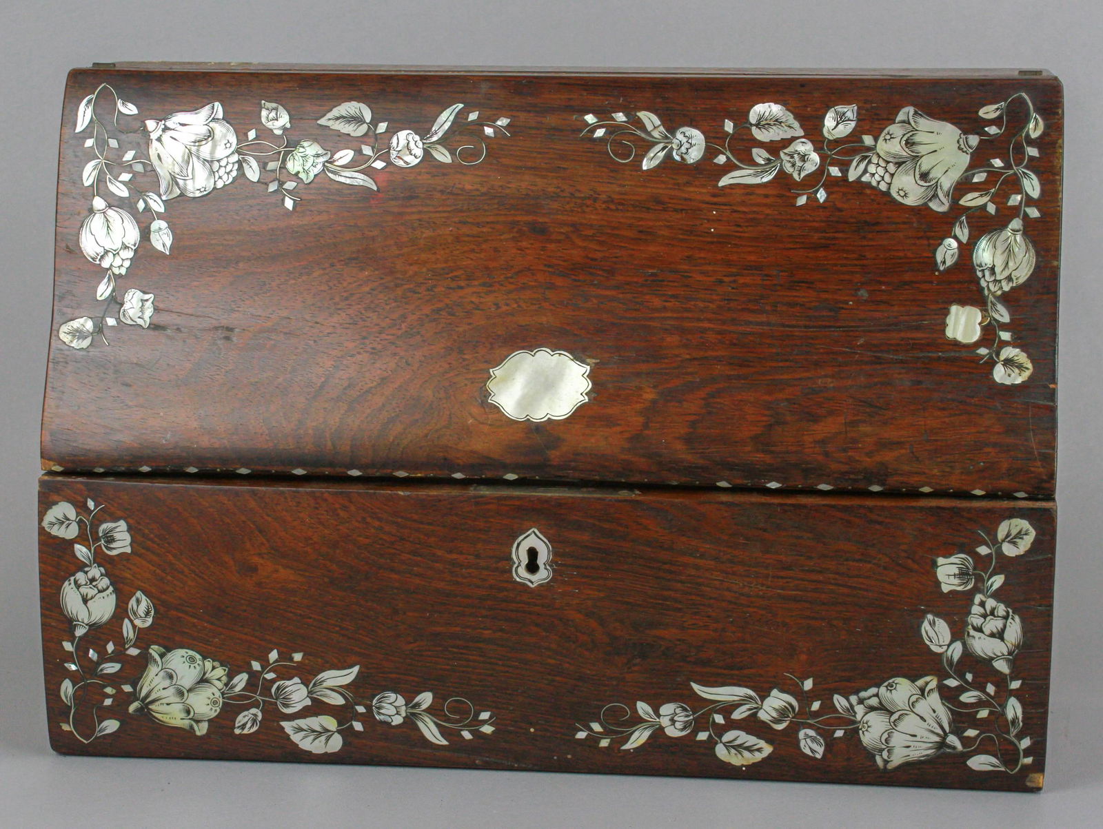 19th c. MOP Inlaid Lap Desk (1 of 3)