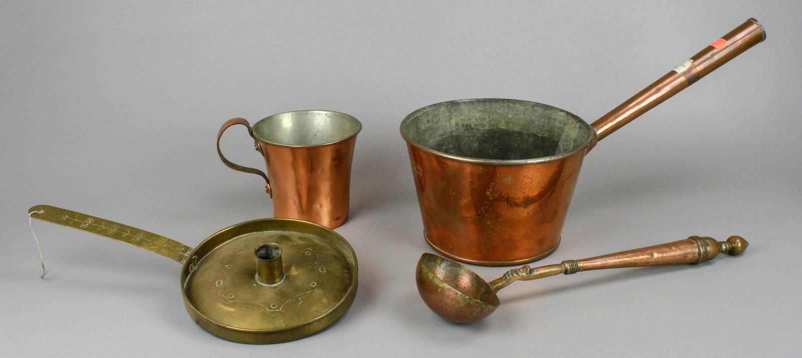 Copper Sauce Pan, Ladle and Cup (1 of 5)