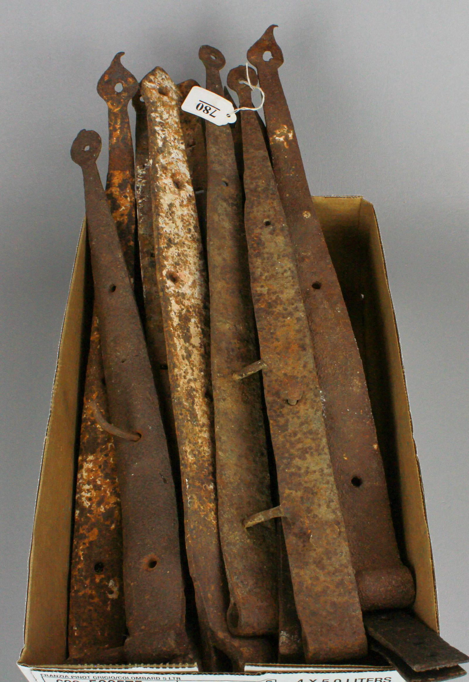 Lot of Assorted Wrought Iron Hinges (1 of 1)