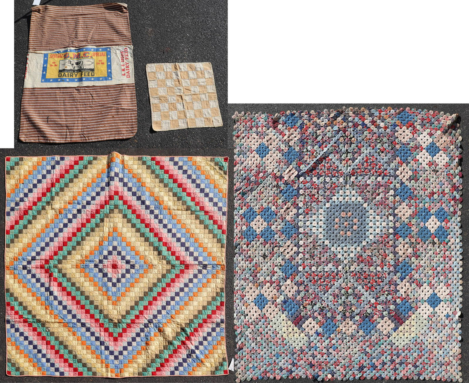 Patchwork and Yo Yo Quilts (1 of 17)