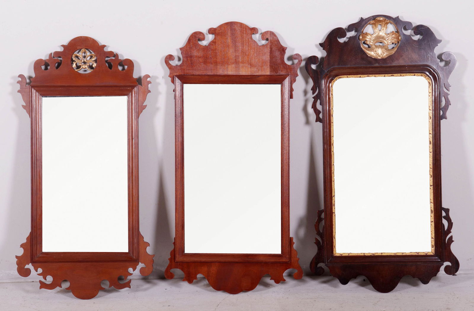 (3) Chippendale style hanging wall mirrors (1 of 2)