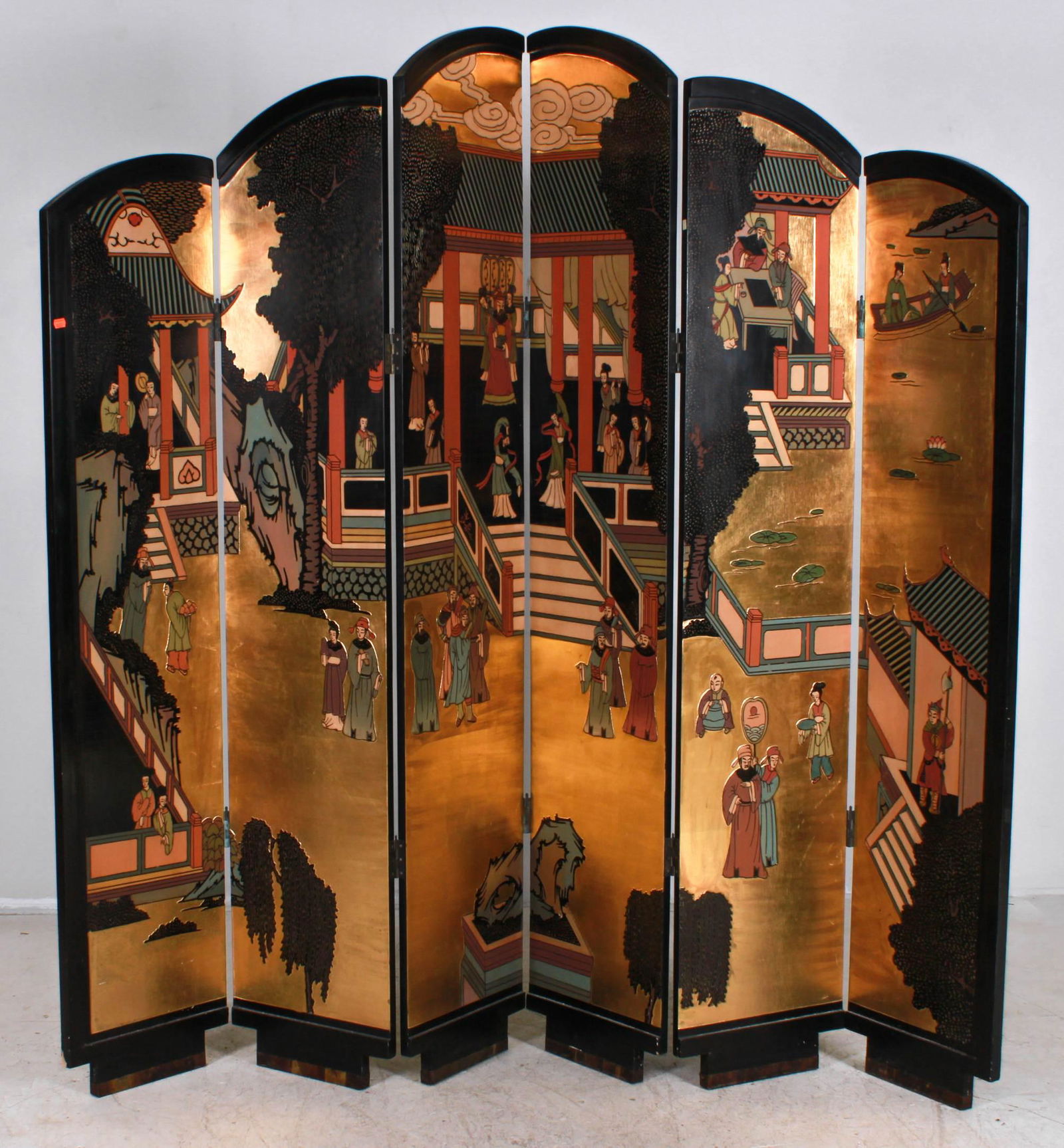 6-panel Chinese Coromandel screen (1 of 2)