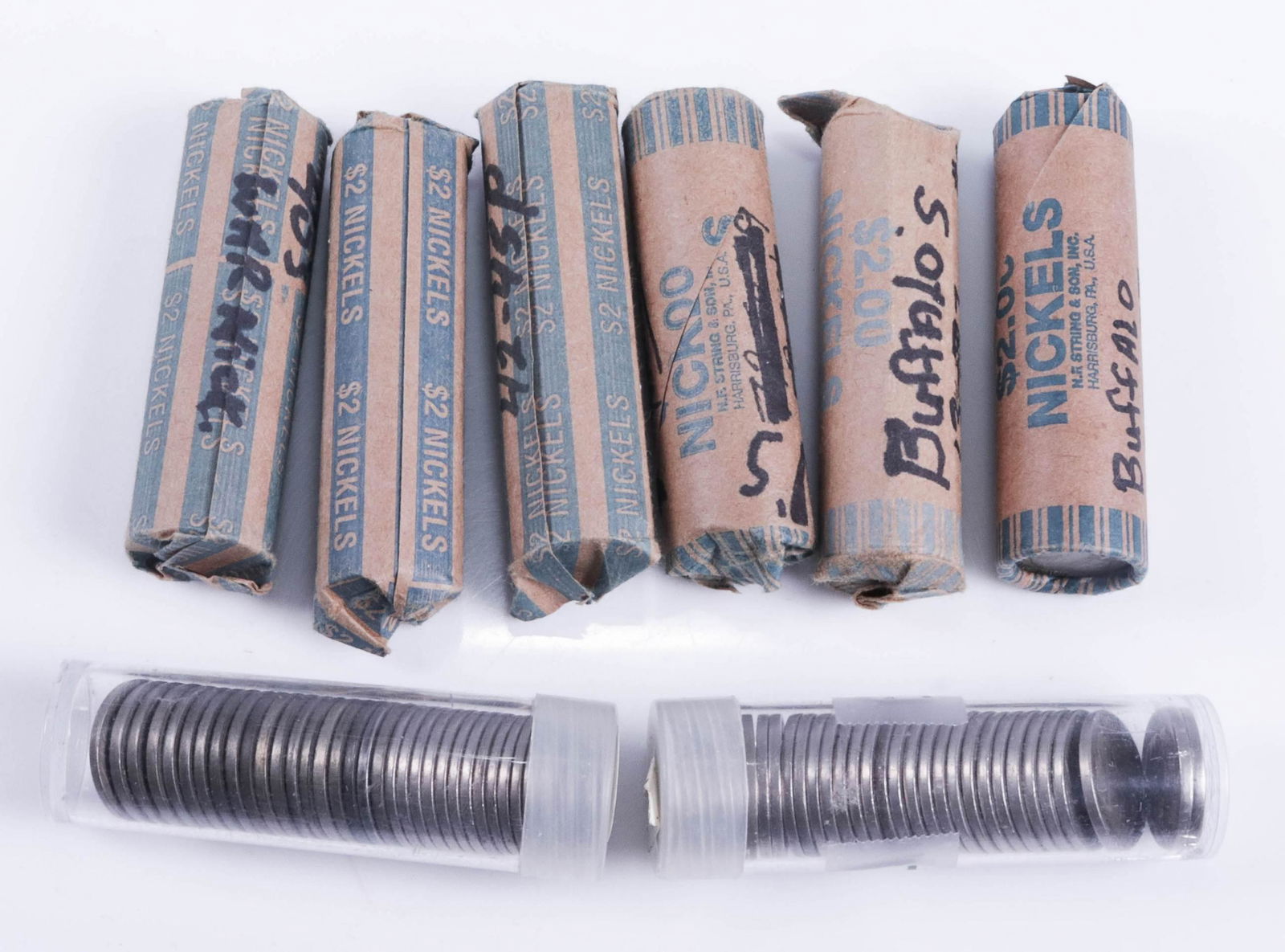 (8) Rolls Buffalo, Liberty, War Nickels (1 of 1)