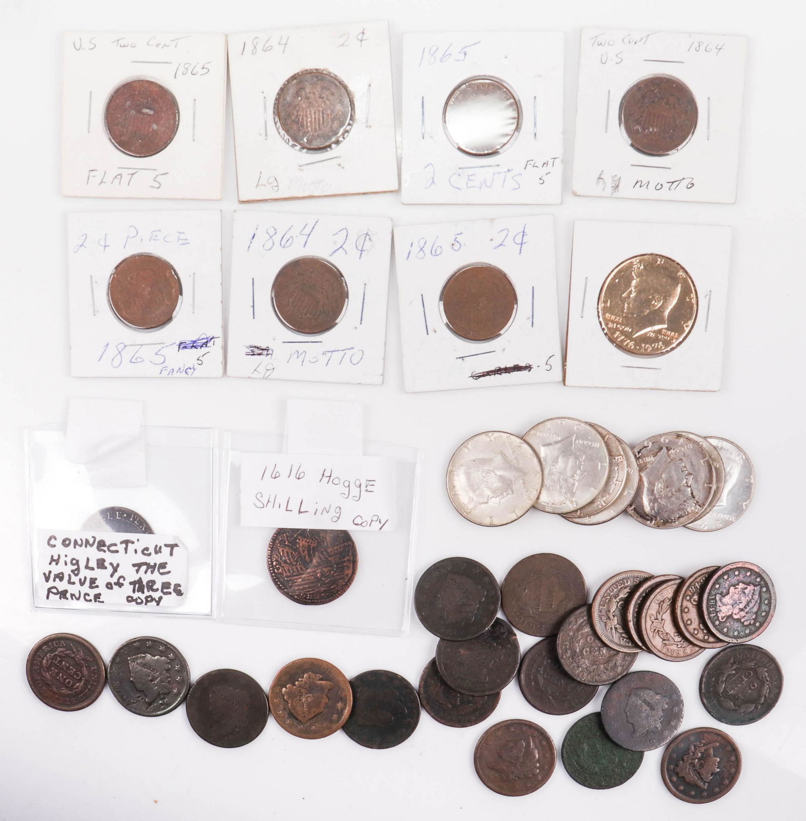 Misc Estate Balance, Large Cents, Two Cents, Etc (1 of 1)