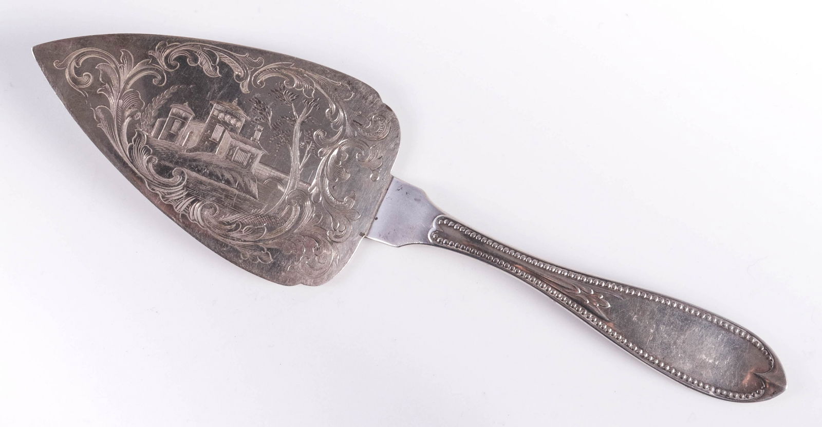 19th c. American Coin Silver Pie Server (1 of 4)