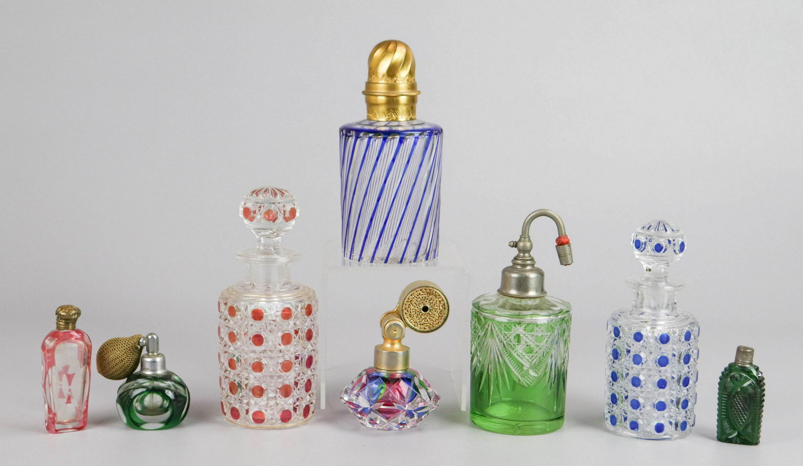 (8) Cut Glass Perfumes (1 of 1)