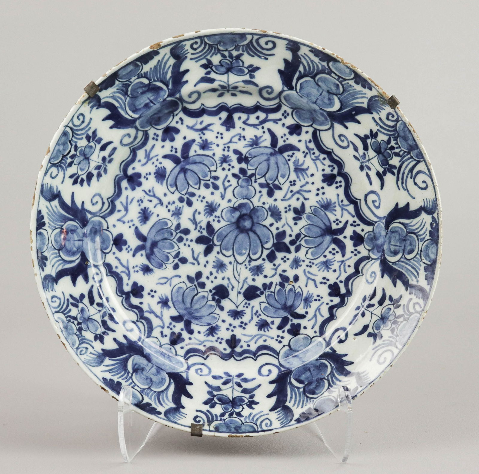 18th/19th c. Delft Charger (1 of 5)
