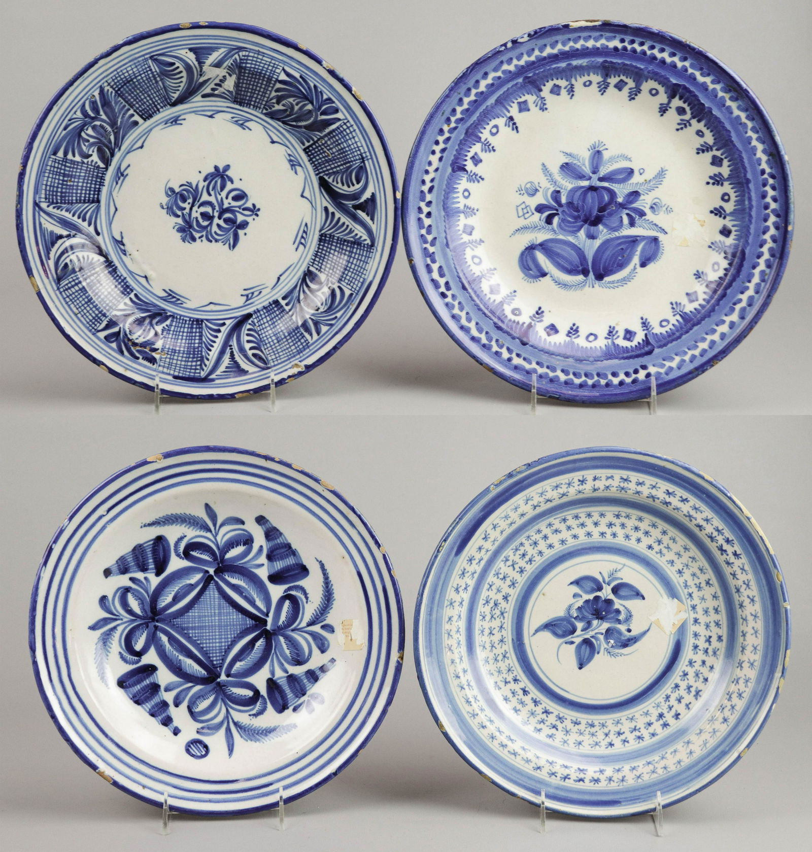 (4) Delft and Style Tin Glazed Chargers (1 of 5)