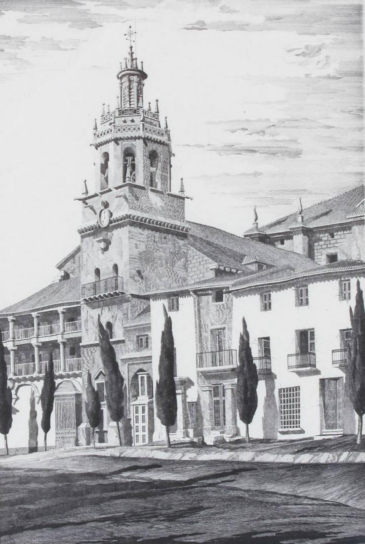 John Taylor Arms Etching "Santa Maria" (1 of 2)