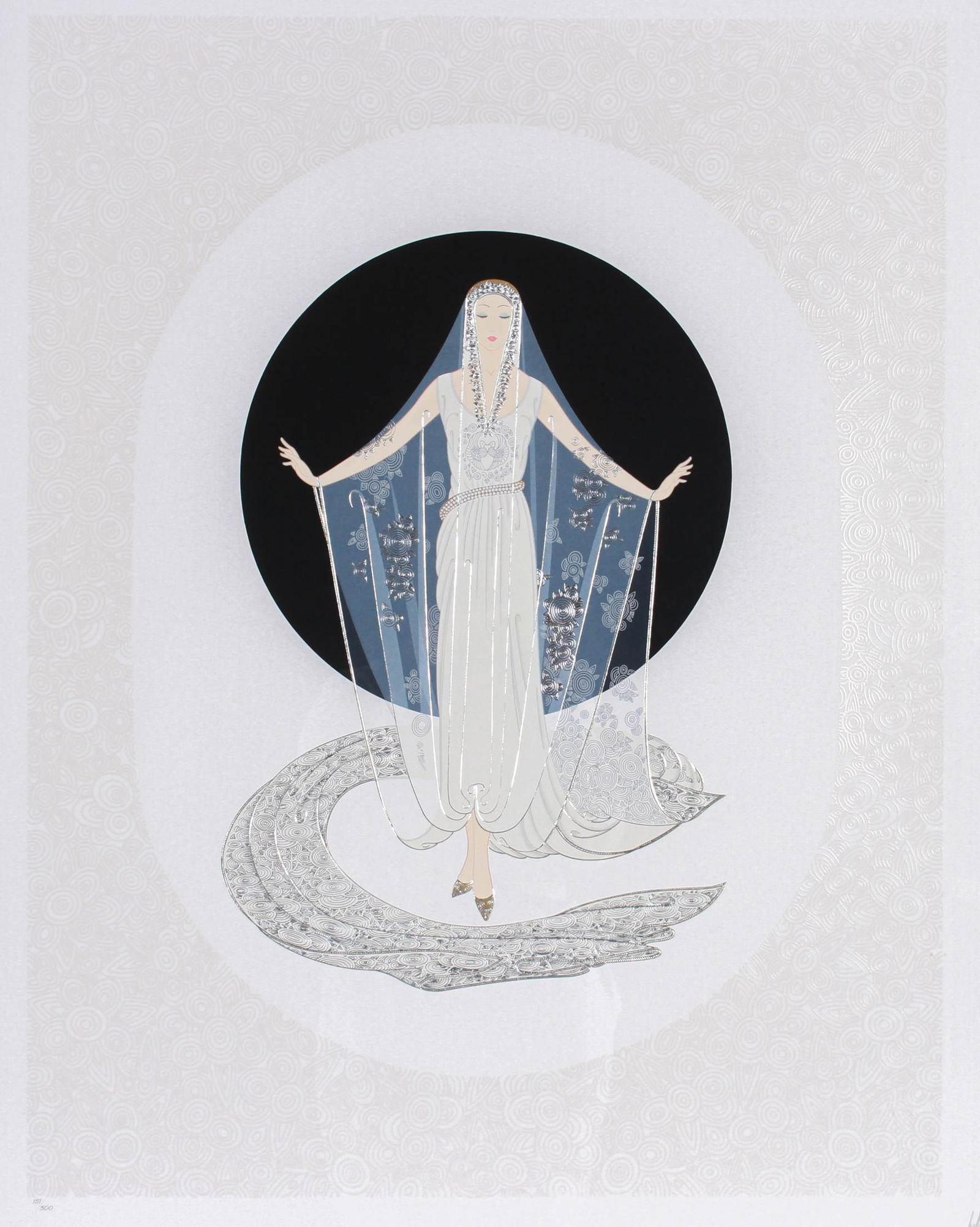 Erte Signed Serigraph "Veil Gown" (1 of 3)