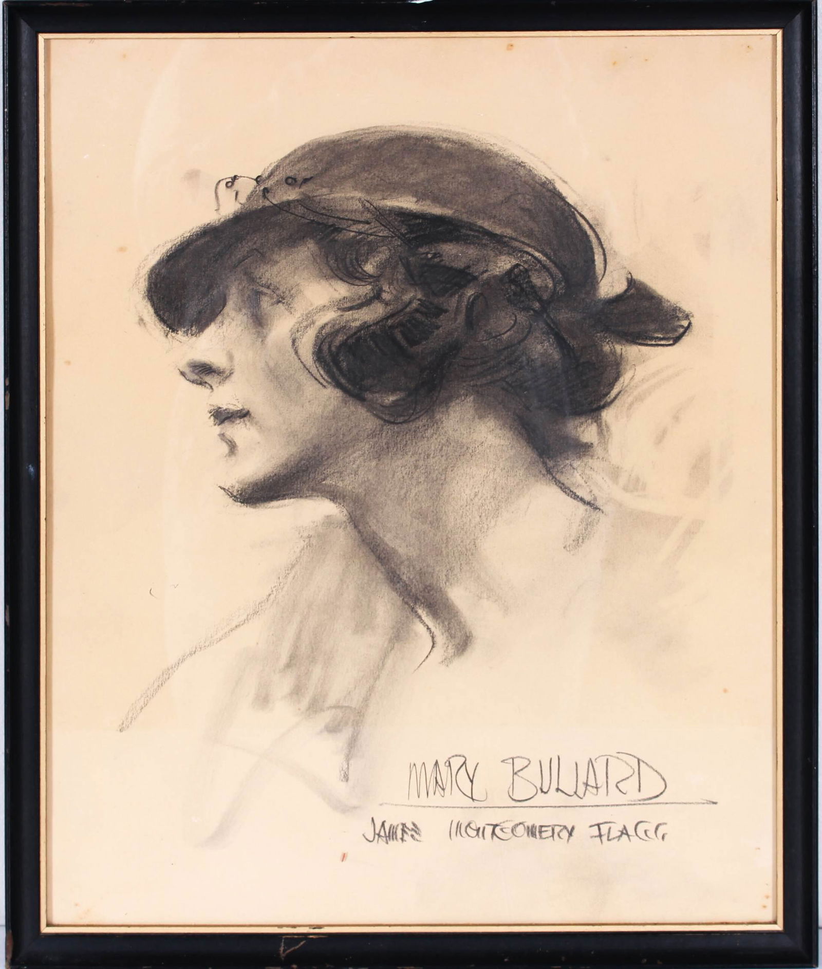 James Montgomery Flagg Drawing "Mary Bullard" (1 of 3)