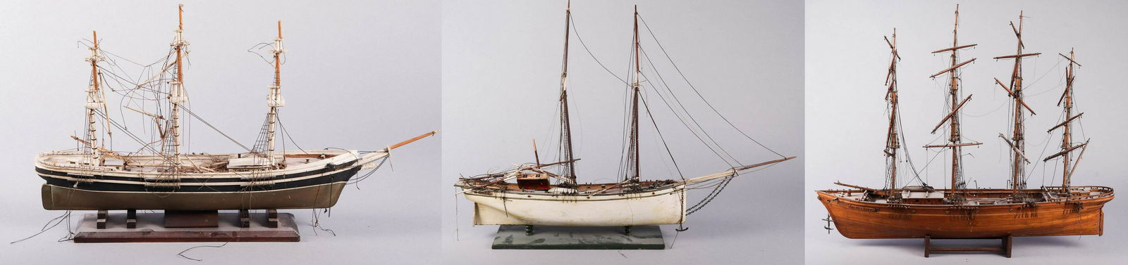 (3) Wood Sailing Ship Models (1 of 4)