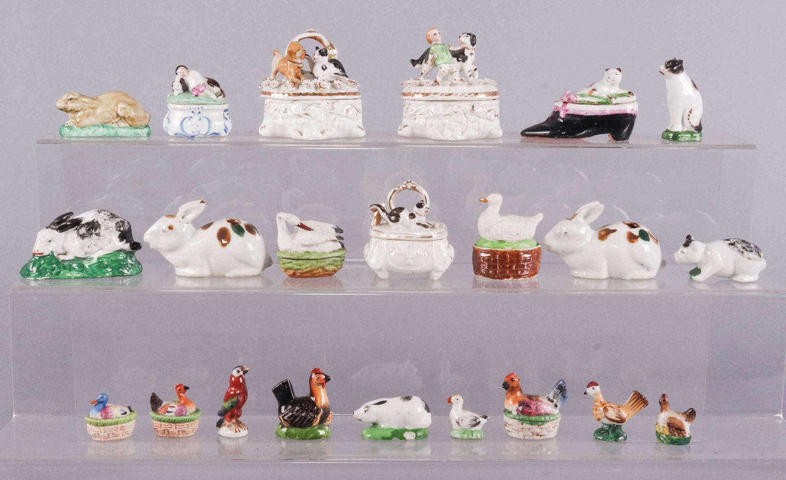 (22) 19th/20th c. Animal Figures and Trinkets (1 of 3)