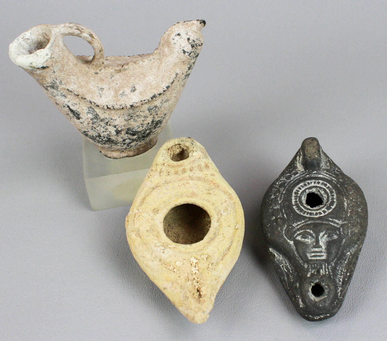 (3) Antique Style Terracotta Pieces (1 of 2)