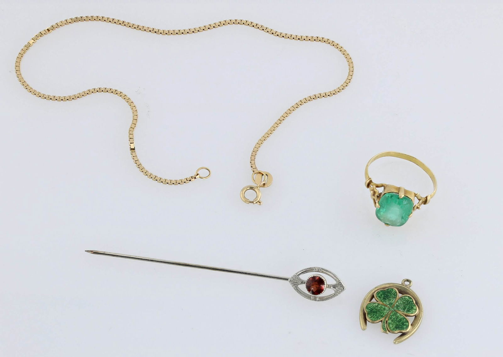 (4) PC gold Jewelry Lot (1 of 2)