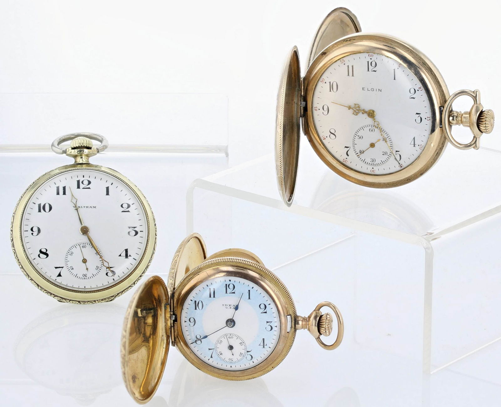 Lot (3) YGF Pocket Watches (1 of 4)