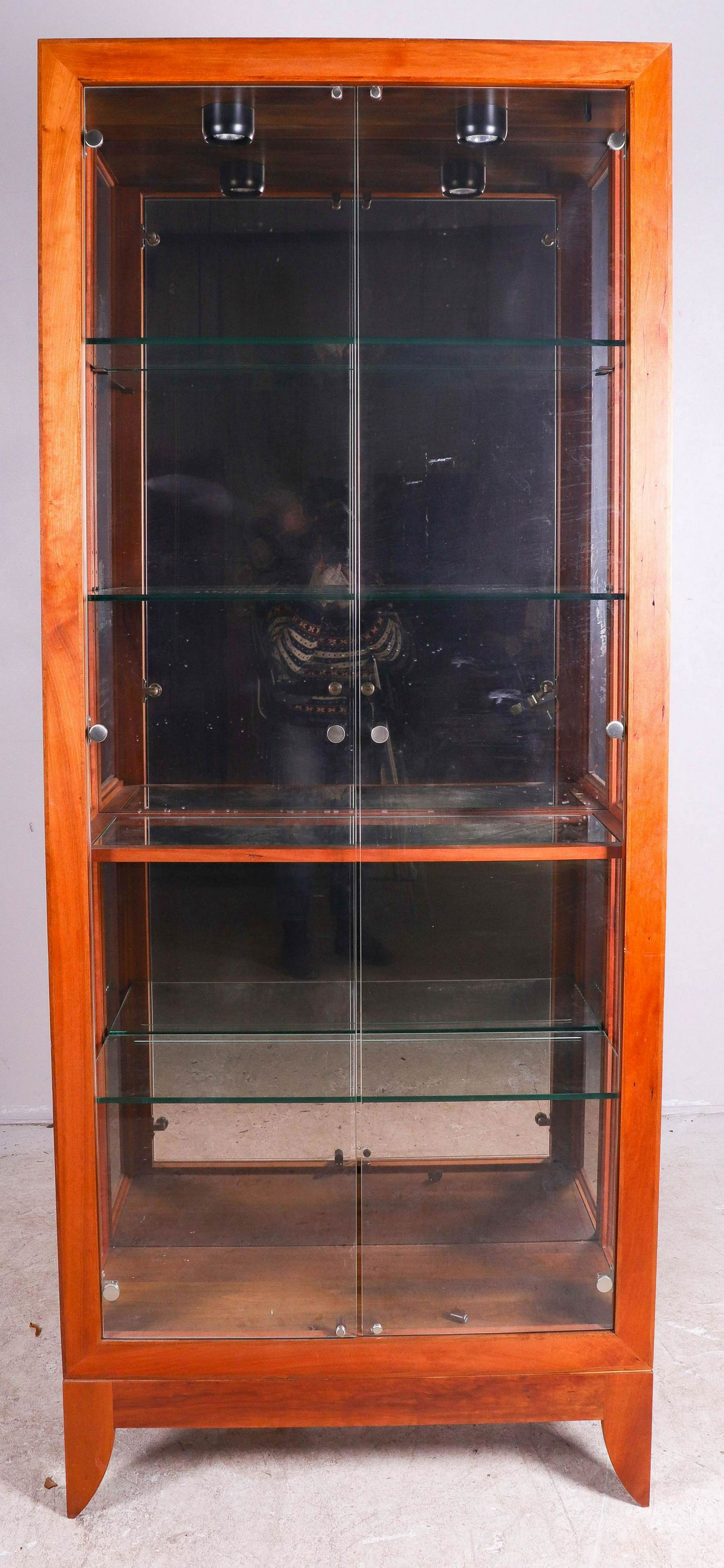 Knob Creek mahogany display cabinet (1 of 1)