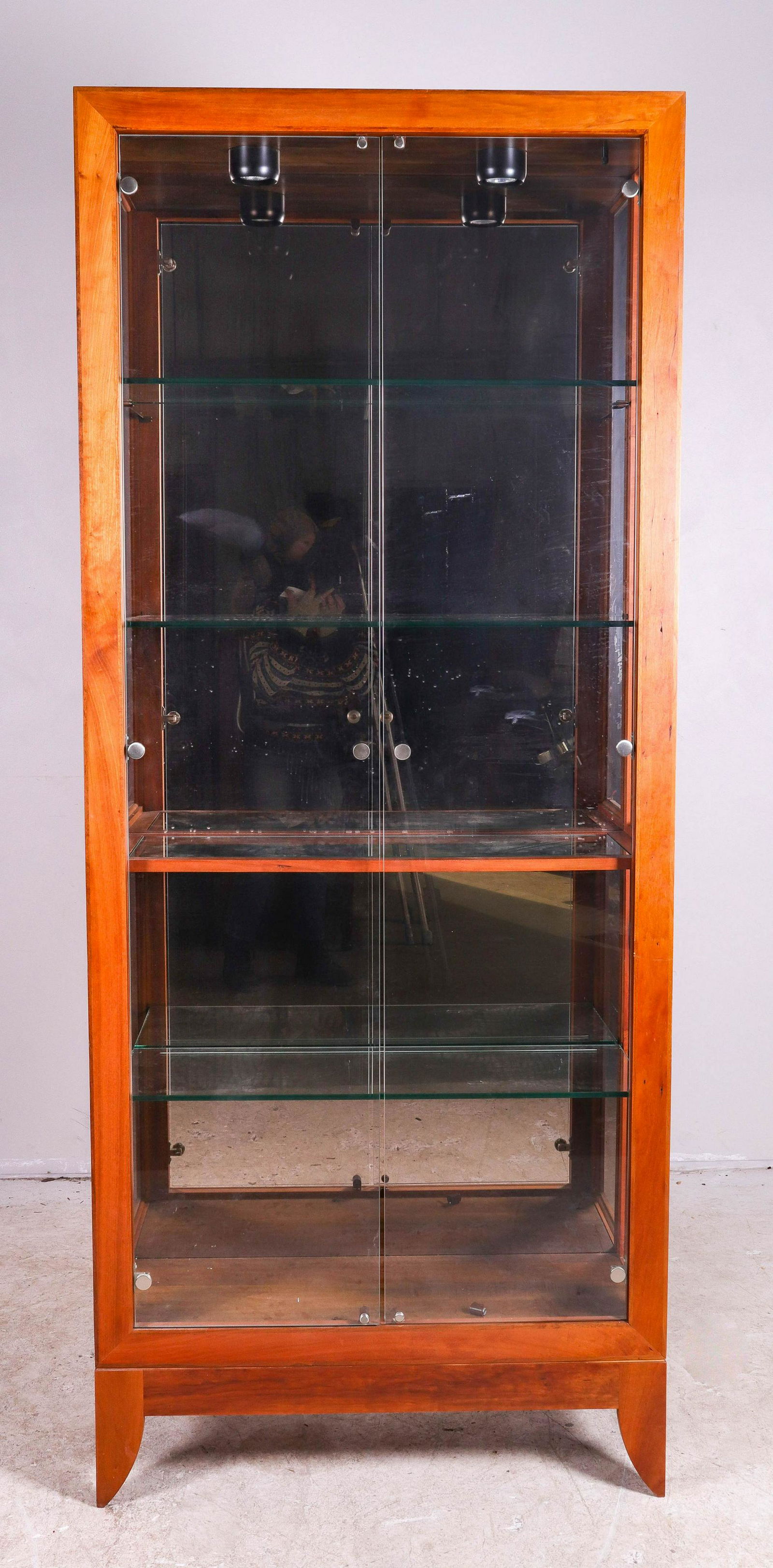 Knob Creek mahogany display cabinet (1 of 1)