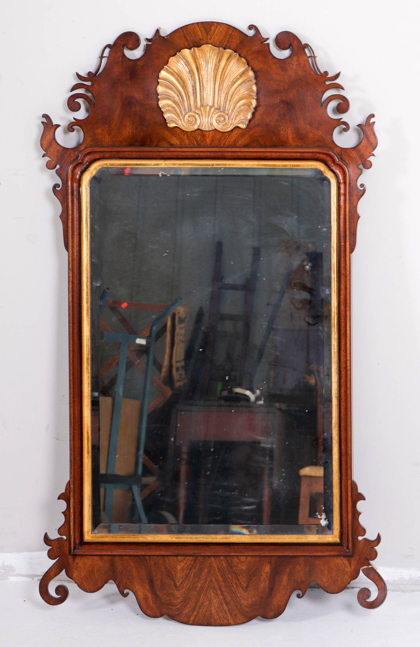 Thompson Chippendale style hanging wall mirror (1 of 4)
